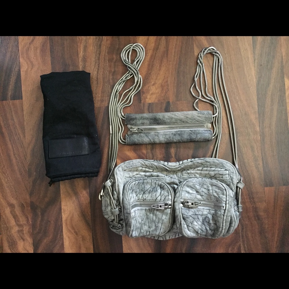Alexander Wang Brenda Chain distressed leather bag